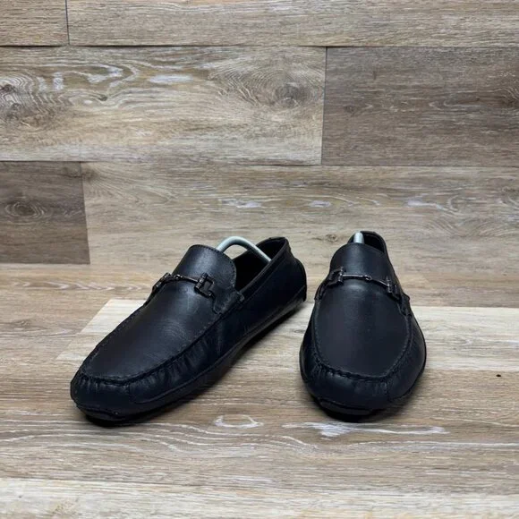 Cole Haan Wyatt Bit Drivers Black Leather Loafers Men\'s Size 10.5 Cole Haan Men main image 3